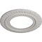 Ekena Millwork Claremont Ceiling Medallion (Fits Canopies up to 7"), 10 5/8"OD x 5 3/4"ID x 1/2"P, Ultra Pure White CM10CLUWF - alternate 5